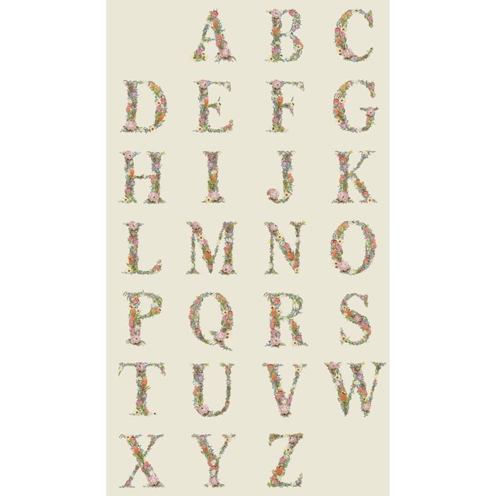 Devonstone Alphabet Botanical Panel Cream