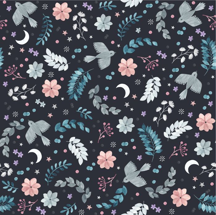 {New Arrival} Dashwood Studio Nightfall Flock Floral