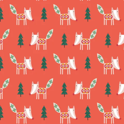Dashwood Studio Winter Folk Fetching Foxes