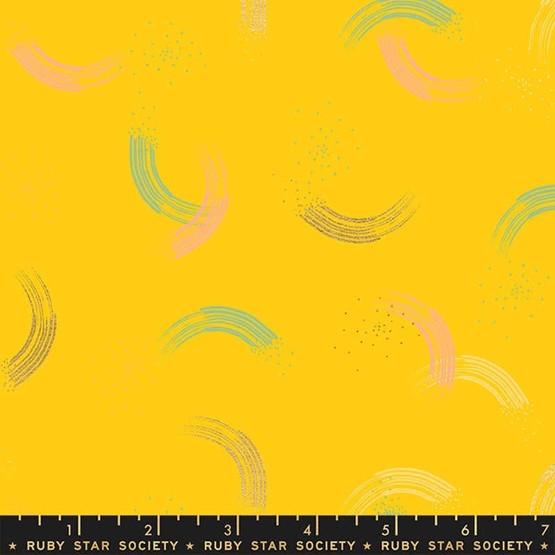 Moda Ruby Star Society Twirl Basic Sunshine Metallic