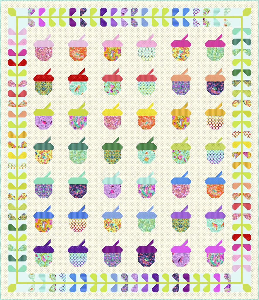 Tula Pink Tiny Beasts Quilt Top Kit 75in x 87in