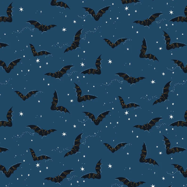 {New Arrival} Dashwood Studio Twilight Halloween Bats Navy