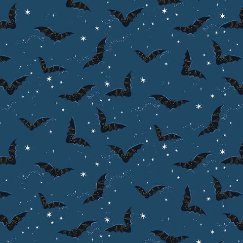 {New Arrival} Dashwood Studio Twilight Halloween Bats Navy