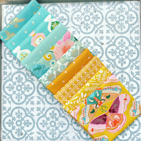 Moda Ruby Star Society Curio Fat Quarter Bundle x 10 Pieces Agave