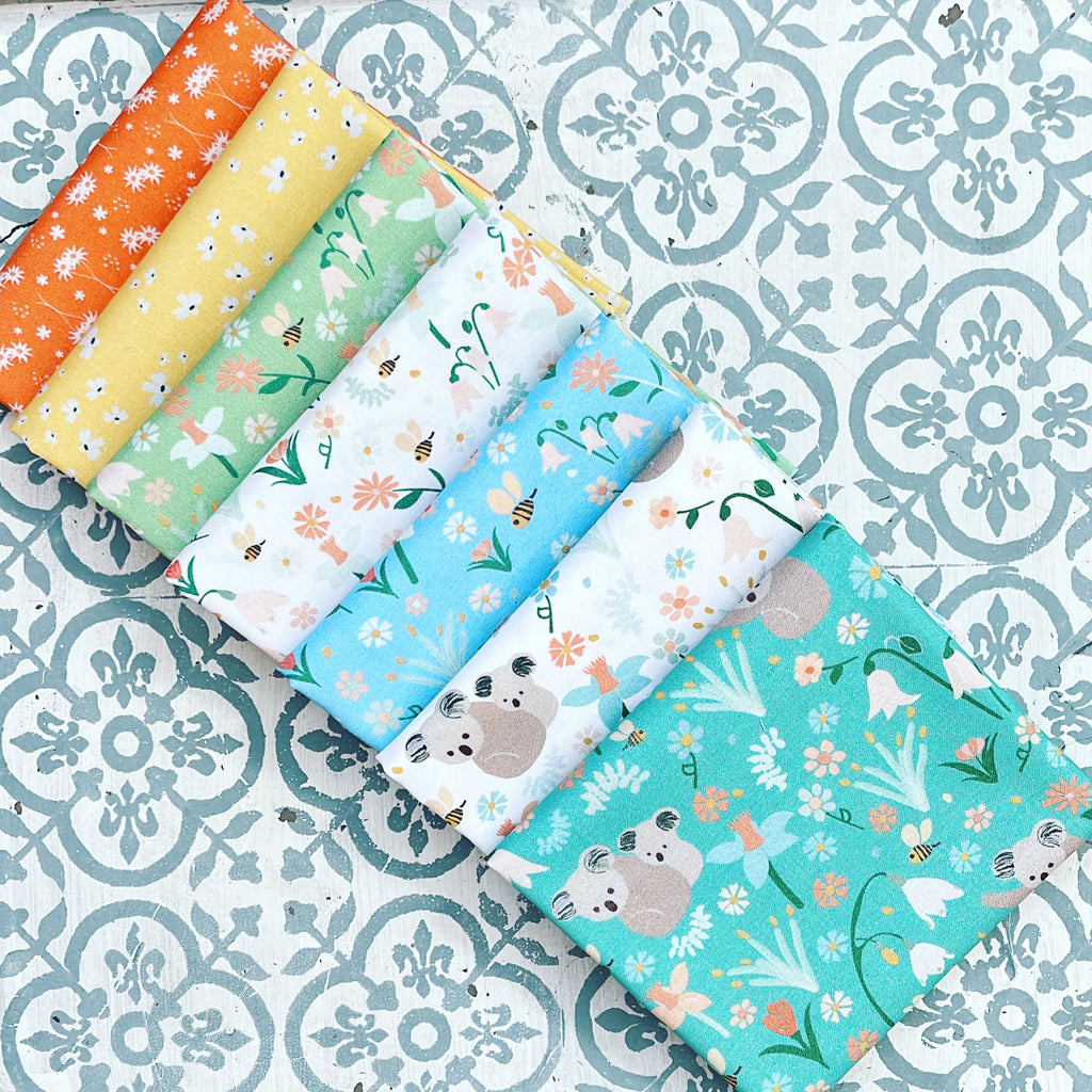 Amanda Joy Designs Koala Garden Fat Quarter Bundle x 7 Fat Quarters