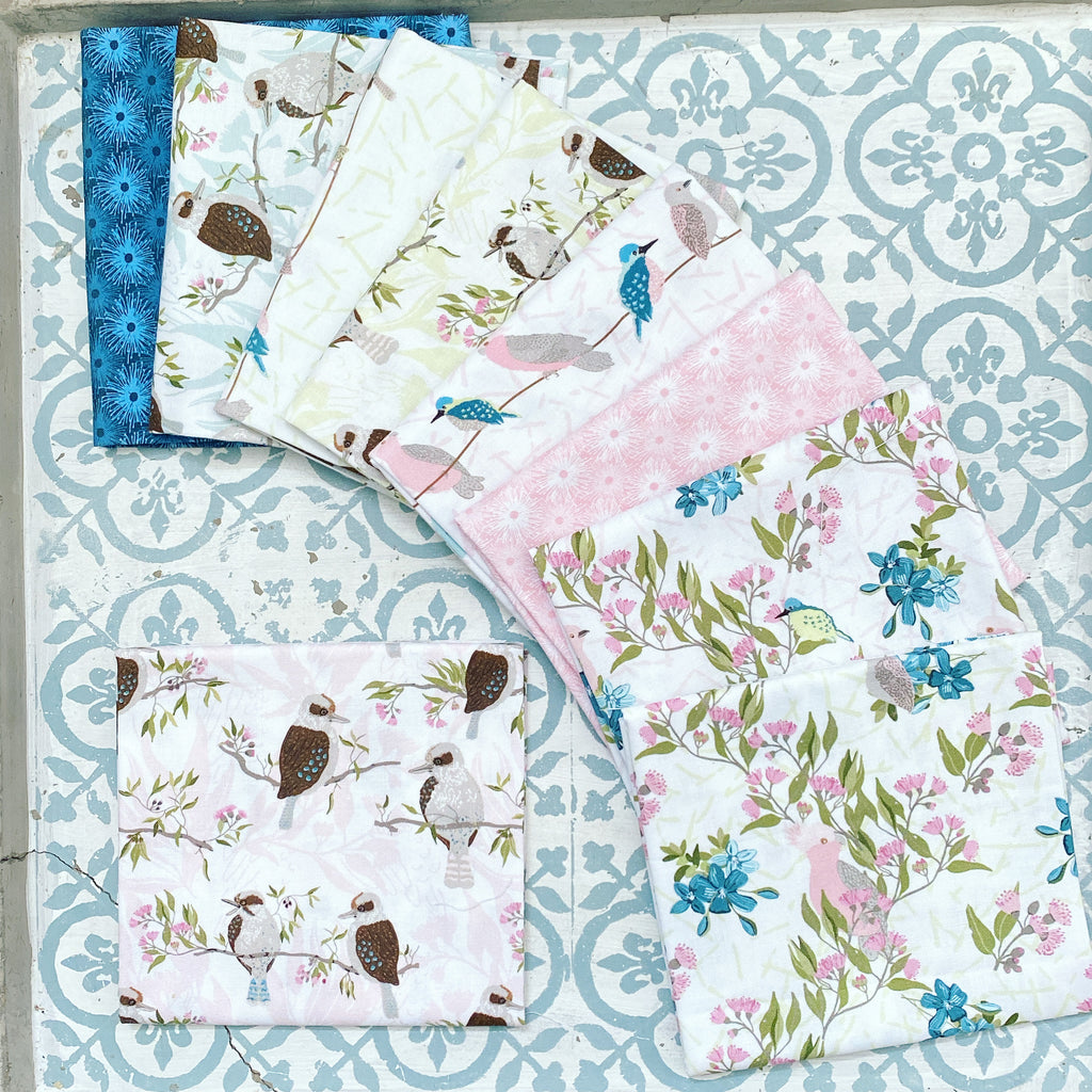 {New Arrival} Annette Winter Aussie Feathered Friends Fat Quarter Bundle x 9 FQ