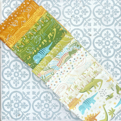 {New Arrival} Moda Stacy Iest Hsu Stomp Stomp Roar Fat Quarter Bundle x 12 Fat Quarters