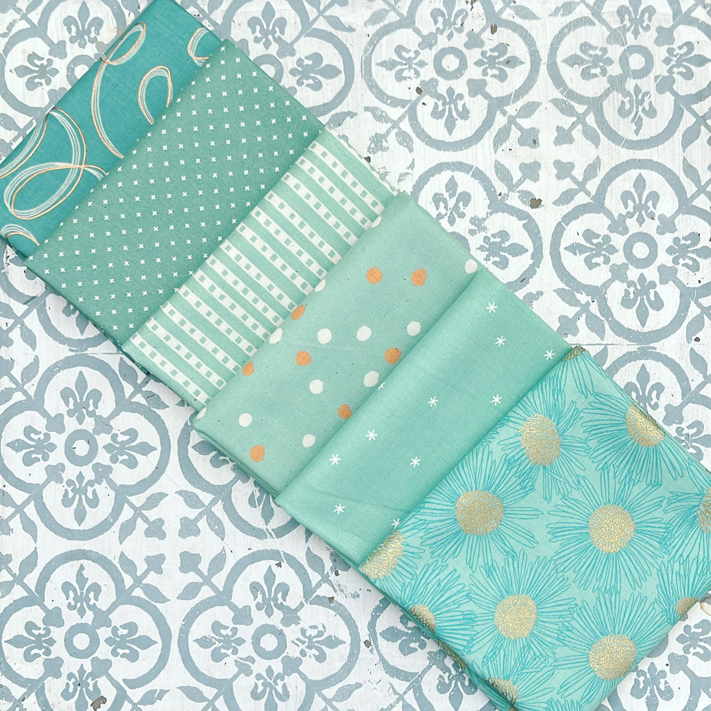 {New Arrival} Moda Ruby Star Society Sampler Curated Fat Quarter Bundle x 6 Mint