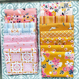 {New Arrival} Riley Blake Golden Aster & Heart Song Curated Fat Quarter Bundle x 15 Fat Quarters