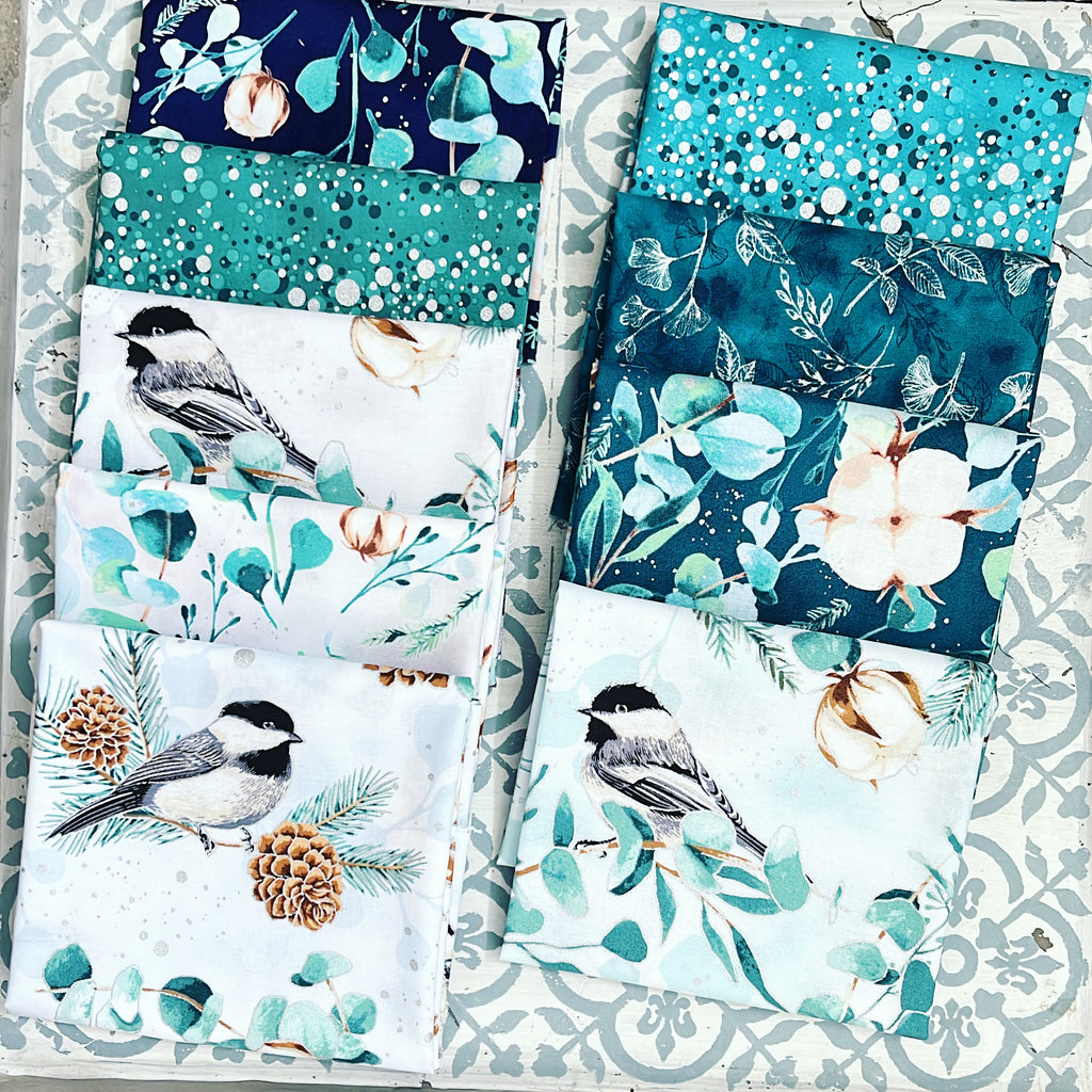 Hoffman Fabrics Fly Home For Winter Fat Quarter Bundles x 9 Pieces