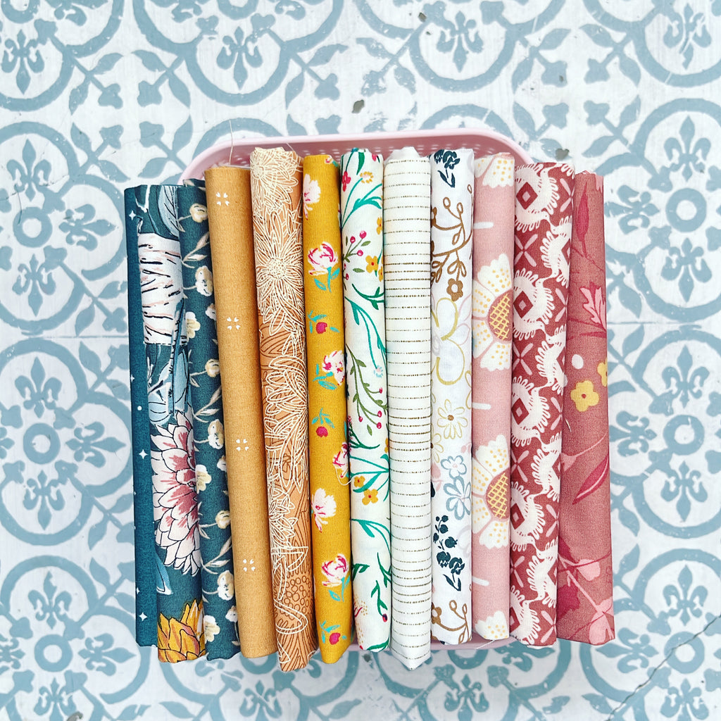 {New Arrival} Art Gallery Fabrics Curated Bundle Fat Quarter Bundles x 12 Pieces Windswept