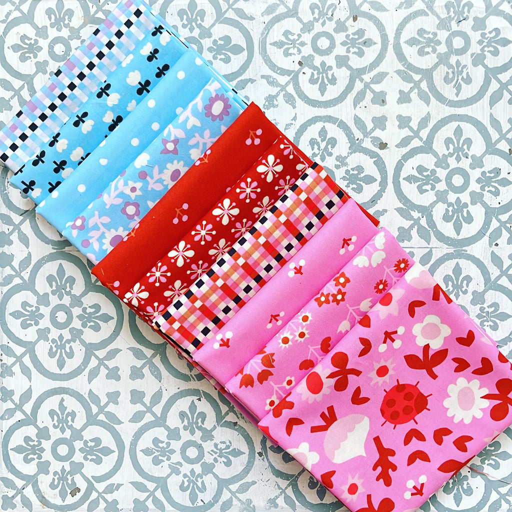 Moda Ruby Star Society Petunia Fat Quarter Bundle x 10 Pieces Flamingo