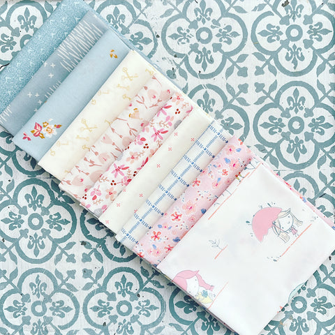 {New Arrival} Art Gallery Fabrics Curated Bundle Fat Quarter Bundles x 10 Pieces Rain or Shine