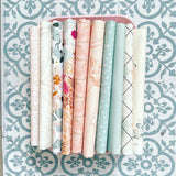 {New Arrival} Art Gallery Fabrics Curated Bundle Fat Quarter Bundles x 10 Pieces Serenity Rose