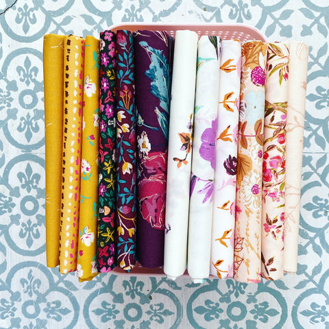 {New Arrival} Art Gallery Fabrics  Curated Bundle Fat Quarter Bundles x 12 Pieces Betty Ann