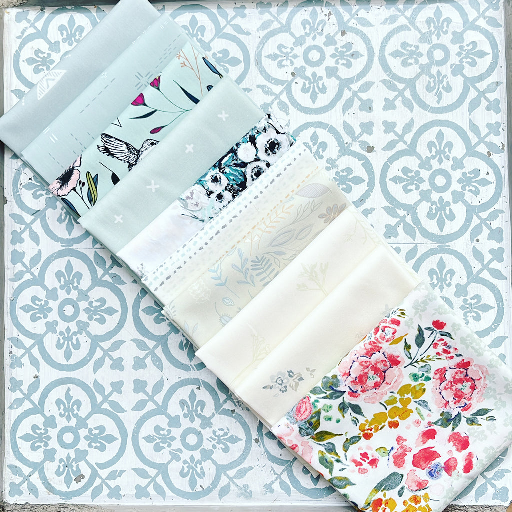 {New Arrival} Art Gallery Fabrics Curated Bundle Colour Series Fat Quarter Bundle x 10 Pieces I Mint You