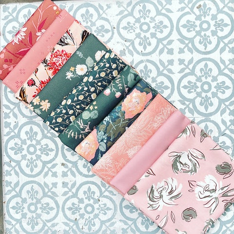 {New Arrival} Art Gallery Fabrics  Curated Bundle Fat Quarter Bundle x 10 Pieces Well Blooms