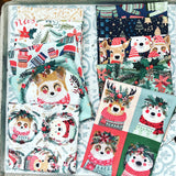 {New Arrival} Freespirit Mia Charro Christmas Squad Fat Quarter Bundles x 10 Pieces