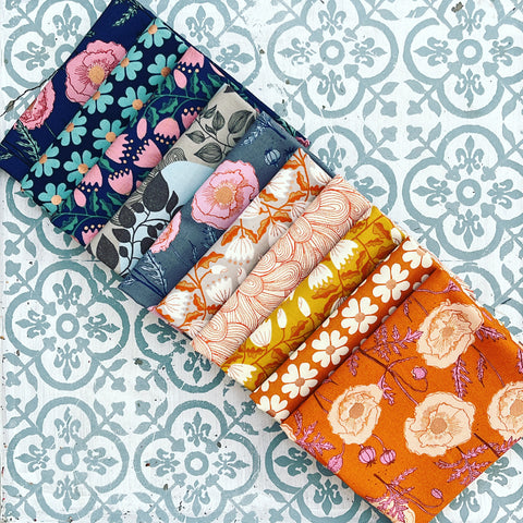 {New Arrival} Moda Ruby Star Society Unruly Nature Curated Fat Quarter Bundle x 10 Pieces Pecan
