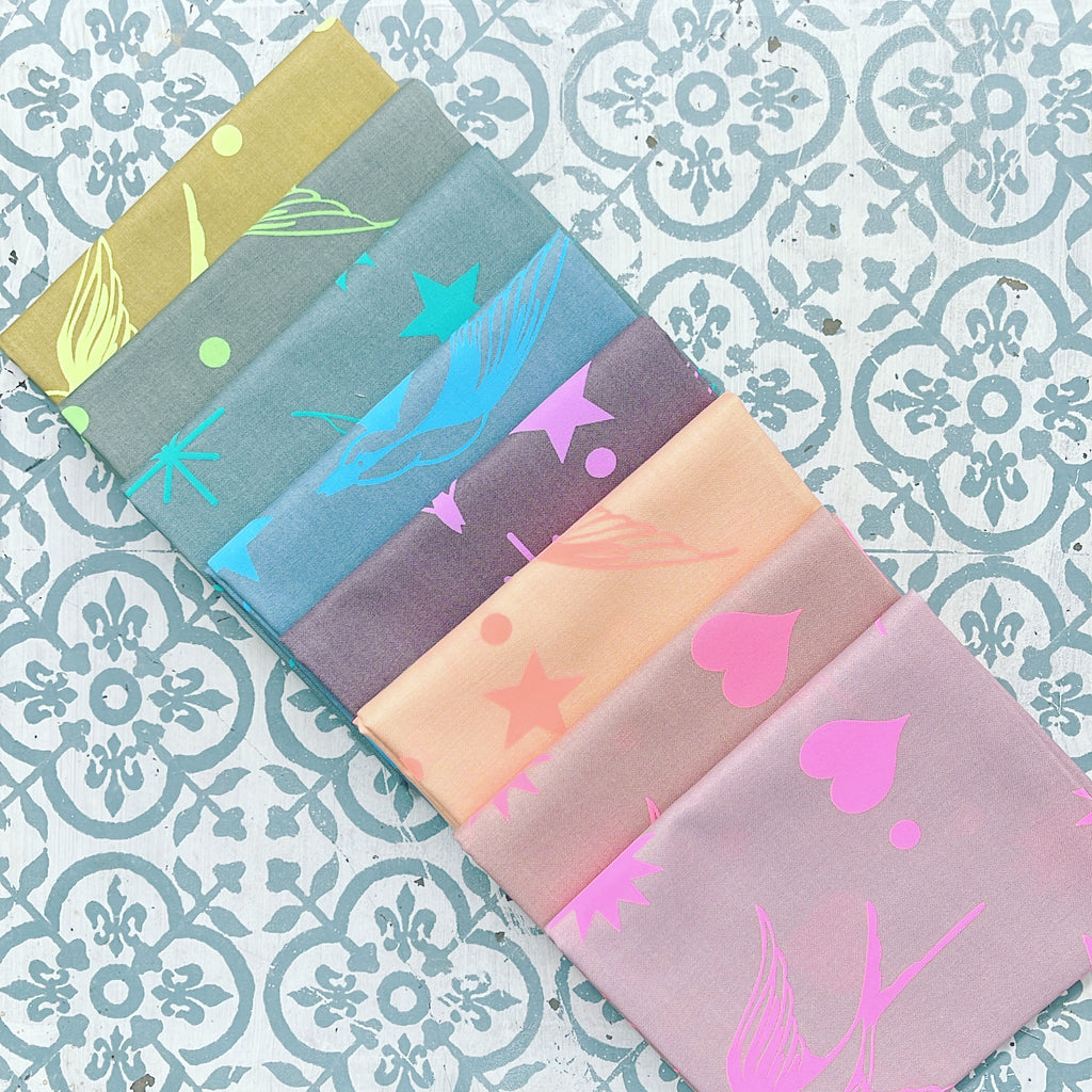 {New Arrival} Tula Pink True Colours Neon Fat Quarter 8pcs Fairy Flakes