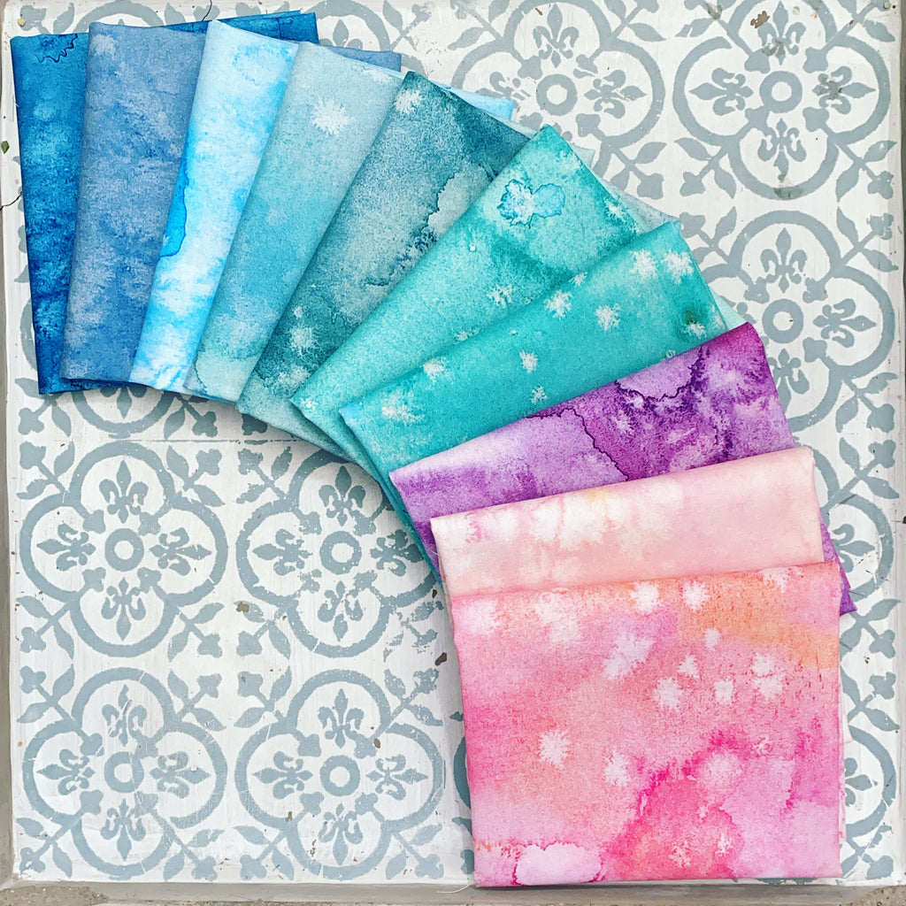 {New Arrival} Moda Create Joy Project by Laura Muir Flow Blenders Fat Quarter Bundle x 10 Fat Quarters