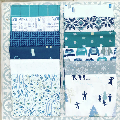 Art Gallery Snow Day Fat Quarter Bundles x 12 Pieces