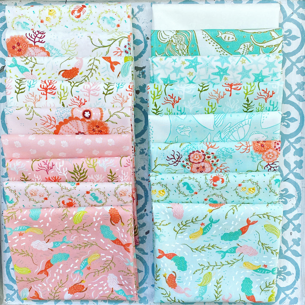 Moda Stacy Iest Hsu The Sea & Me Fat Quarter Bundle x 17 Fat Quarters