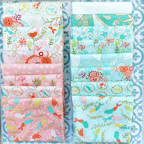 Moda Stacy Iest Hsu The Sea & Me Fat Quarter Bundle x 17 Fat Quarters