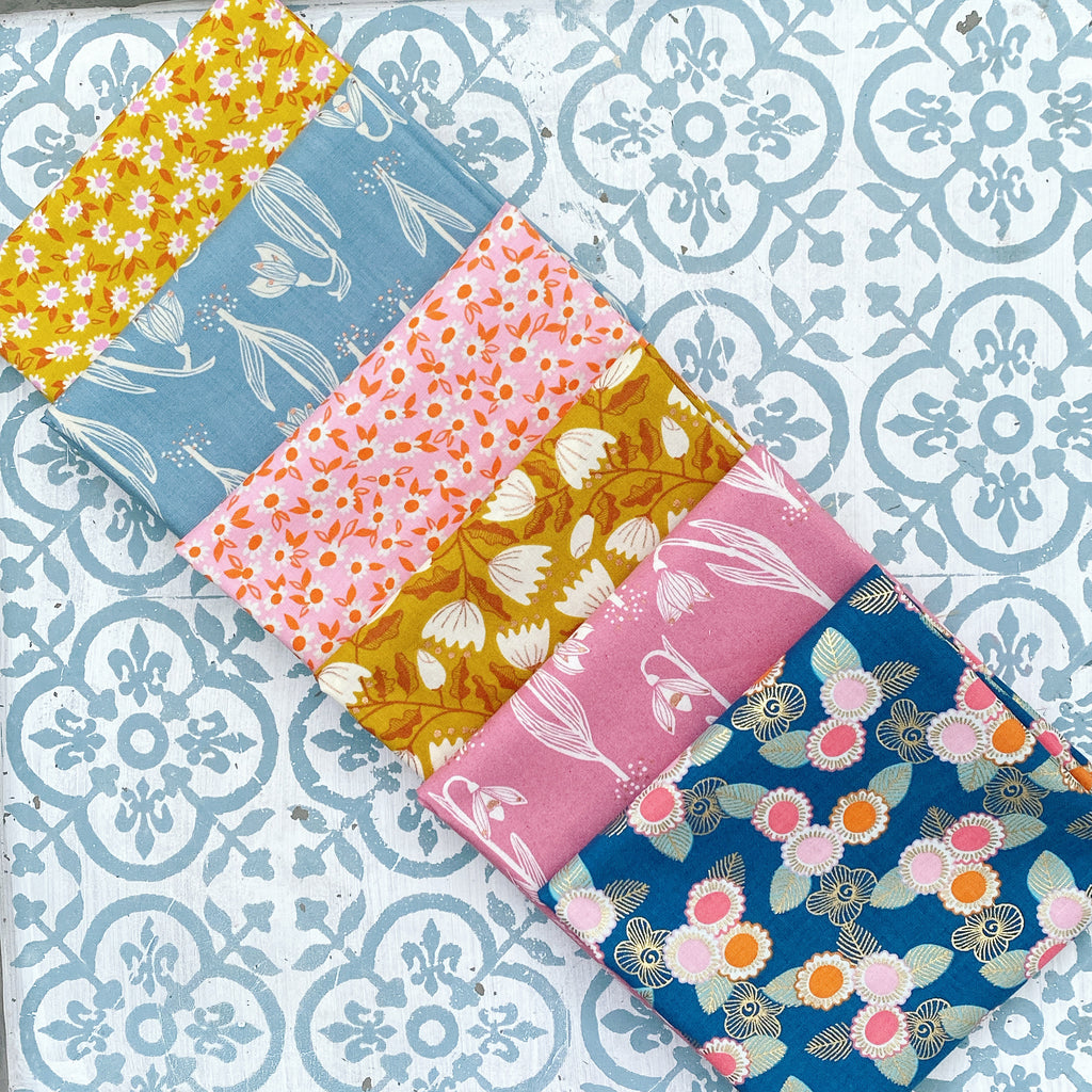 {New Arrival} Moda Ruby Star Society Sampler Curated Fat Quarter Bundle x 6 Mixed Mini Floral Prints