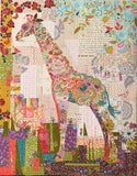 {New Arrival} Laura Heine Poki Mini Giraffe Collage Pattern