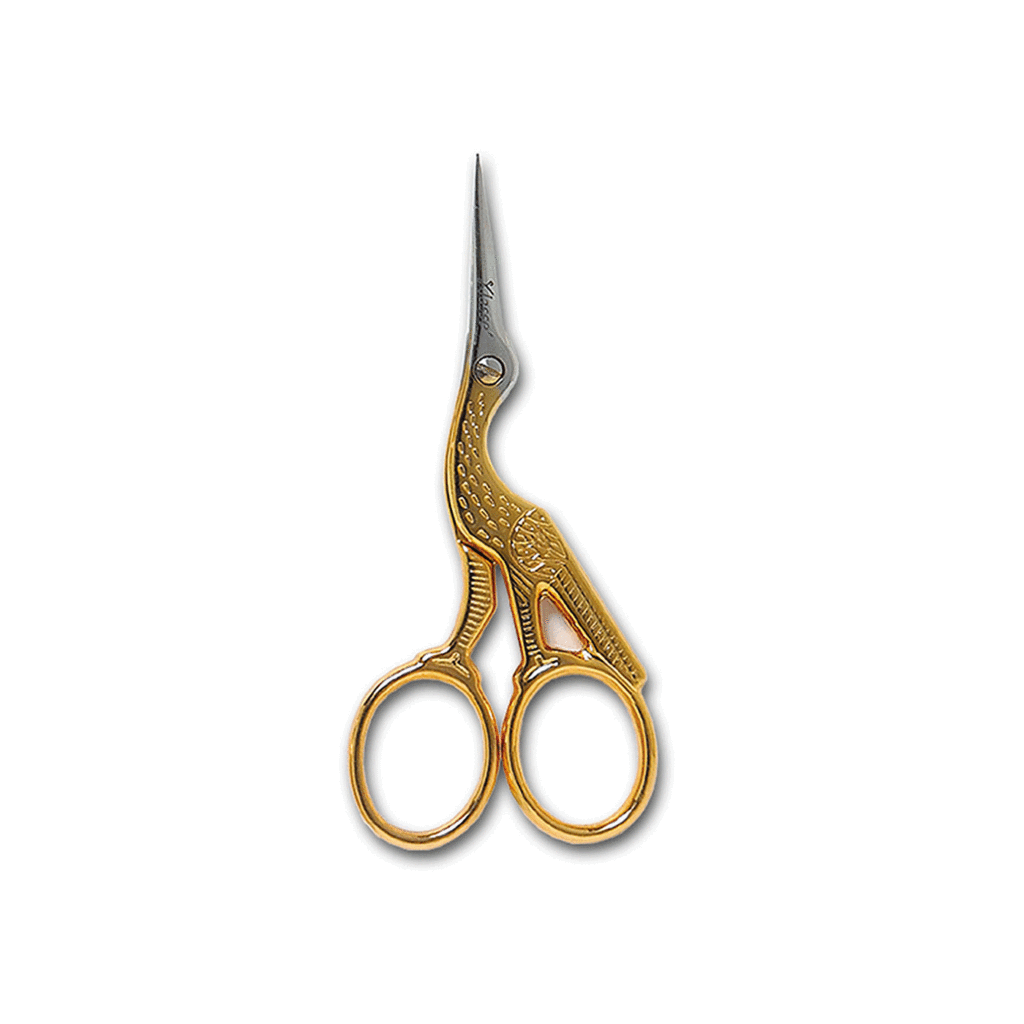 {New Arrival}  92mm Klasse Stork Embroidery Scissors Gold
