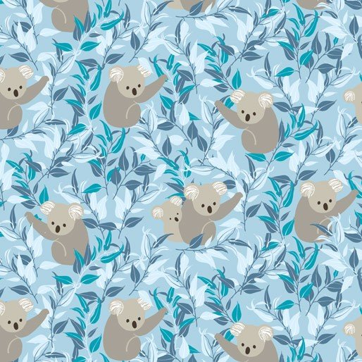 Amanda Joy Designs Koala Climb Main Blue