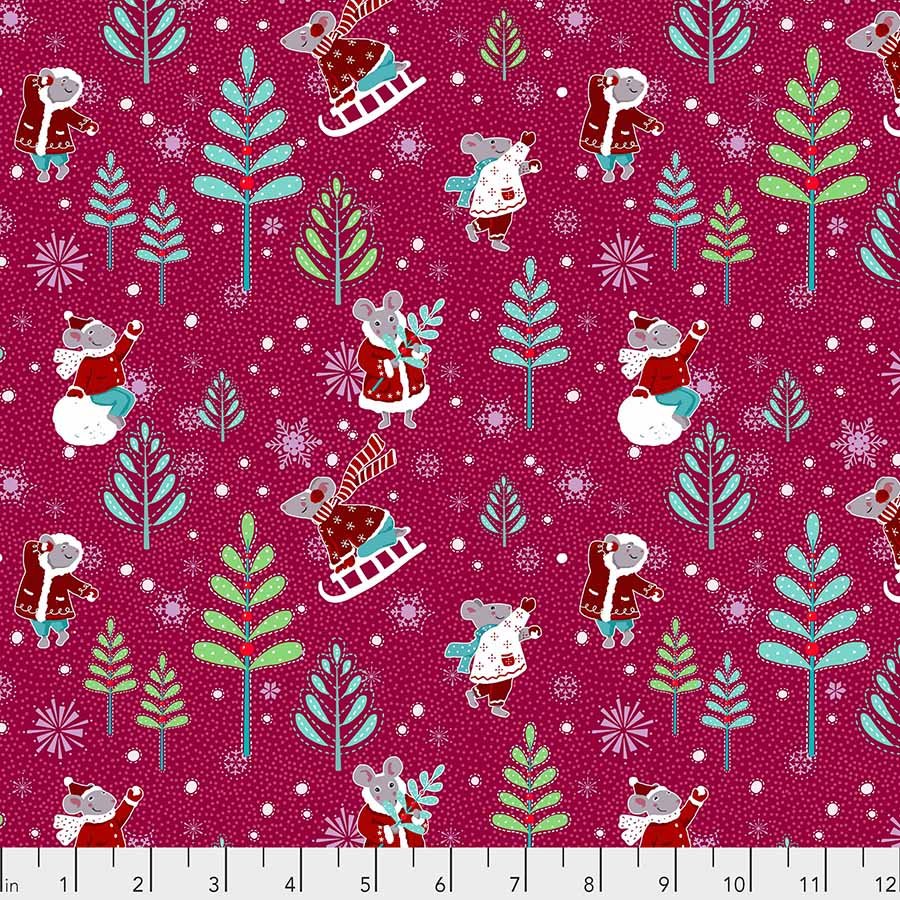 Free Spirit Odile Bailloeul Winter Games Winter Games - Raspberry