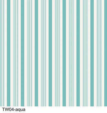 Tanya Whelan Barefoot Roses Classics Stripe Aqua