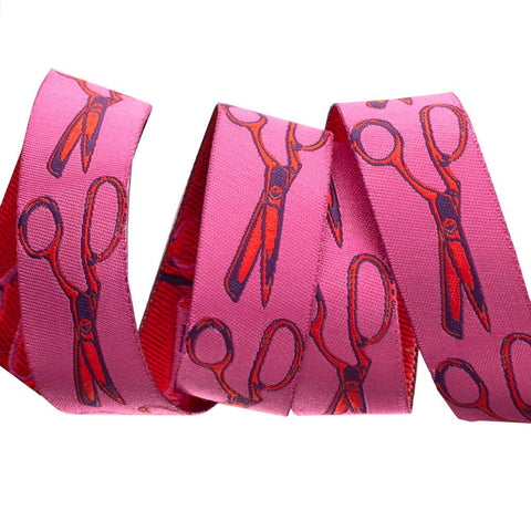 {New Arrival} Tula Pink Homemade Renaissance Ribbon Cut Once, Night Pink-Tula Pink-7/8"